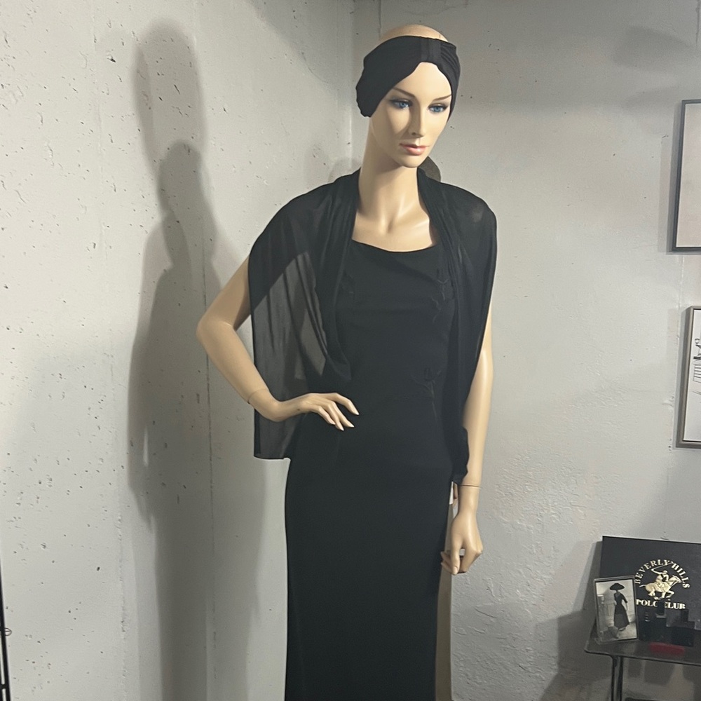 City Triangles Black Maxi Dress Evening Gown.Homecoming or Prom. Wedding guest - Picture 12 of 13